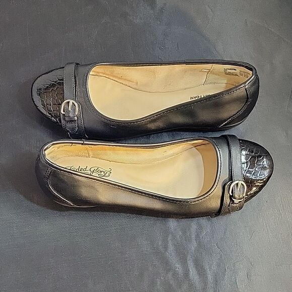 Faded Glory Women's Buckle Toe Flat SHOE - Picture 12 of 13